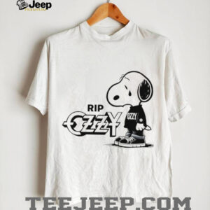 Snoopy cry RIP Ozzy Osbourne logo shirt