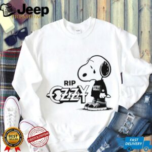 Snoopy cry RIP Ozzy Osbourne logo shirt