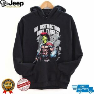Spartan Warrior No Distraction Only Targets retro shirt