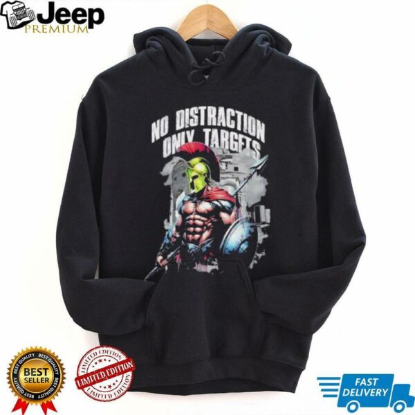 Spartan Warrior No Distraction Only Targets retro shirt