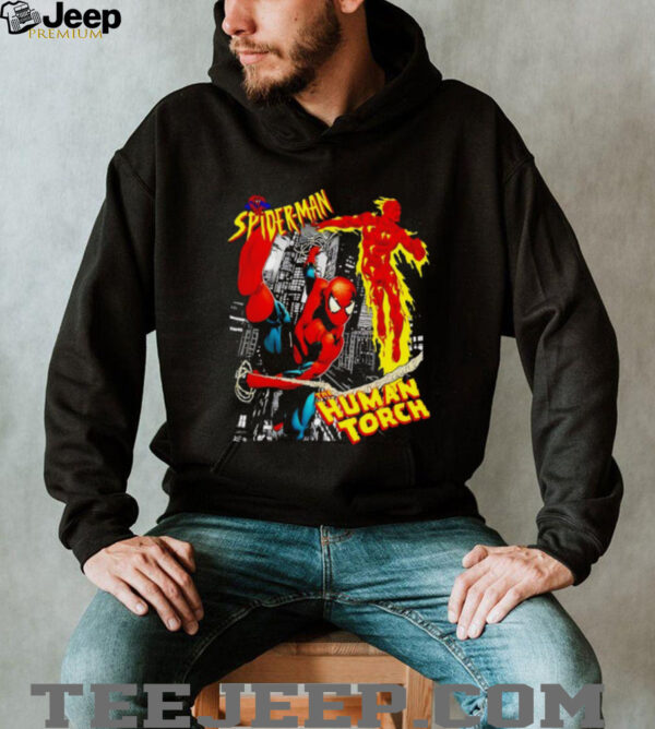 Spider man the Human Torch shirt
