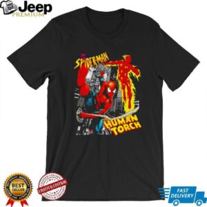 Spider man the Human Torch shirt