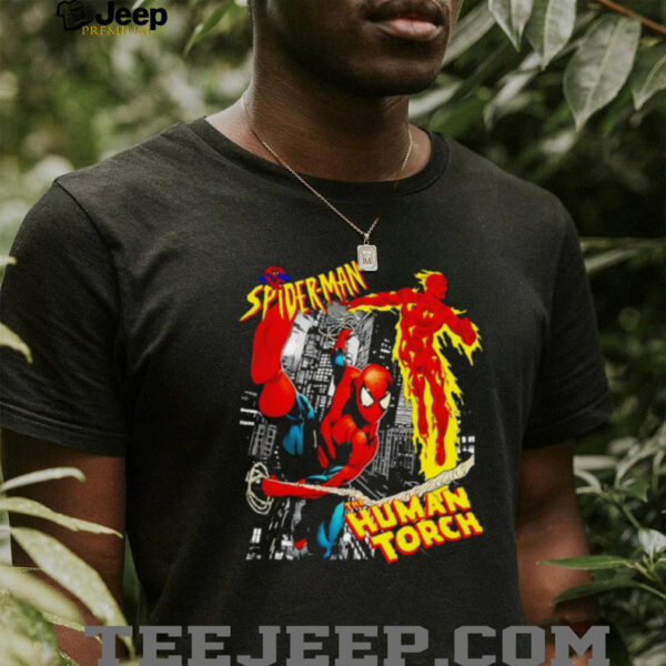 Spider man the Human Torch shirt