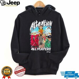 Squid Game 3 attention all players anime shirt