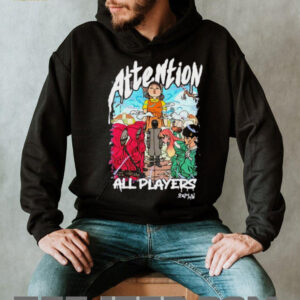 Squid Game 3 attention all players anime shirt