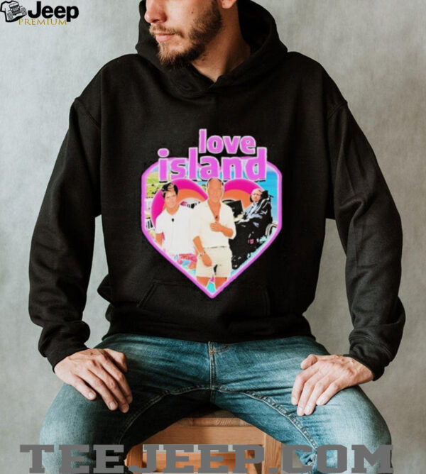 Stephen hawking jeffrey epstein love island heart shirt