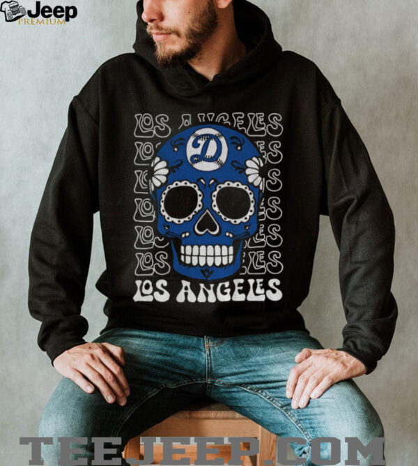 Sugar Skull Los Angeles Dodgers MLB baseball 2025 gift for fans shirt