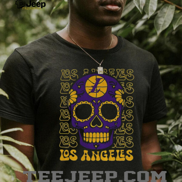 Sugar Skull Los Angeles Lakers MLB baseball 2025 gift for fans shirt