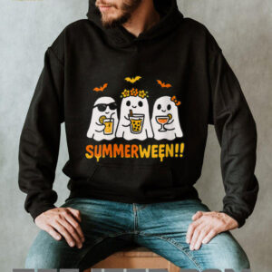 Summerween Ghost Spooky Summer Halloween Beach Vibes Party Shirt