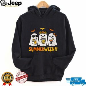 Summerween Ghost Spooky Summer Halloween Beach Vibes Party Shirt
