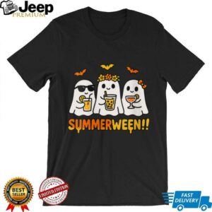 Summerween Ghost Spooky Summer Halloween Beach Vibes Party Shirt