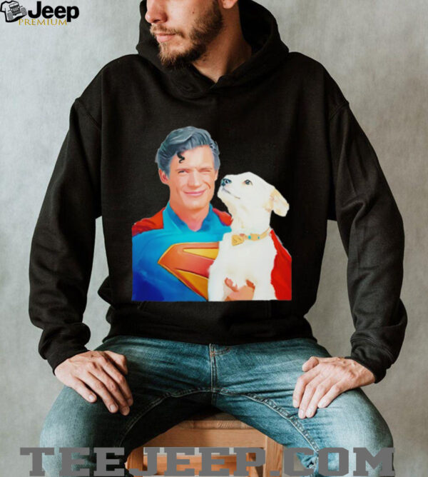 Superman Clark Kent and Dog Krypto shirt