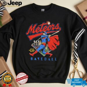 Superman Cleveland Meteors Baseball t shirt