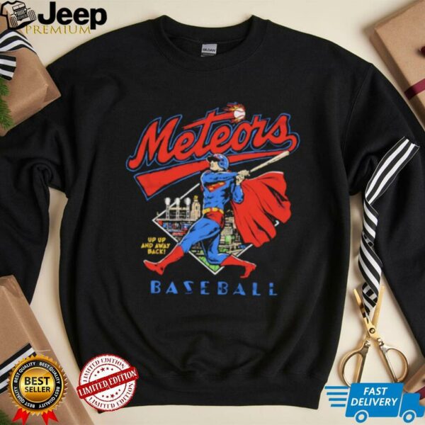 Superman Cleveland Meteors Baseball t shirt