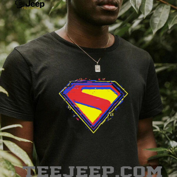 Superman glitch logo shirt