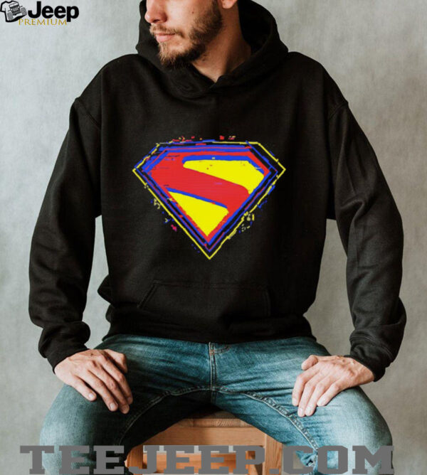 Superman glitch logo shirt