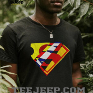 Superman mixed logo shirt