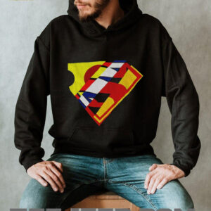 Superman mixed logo shirt