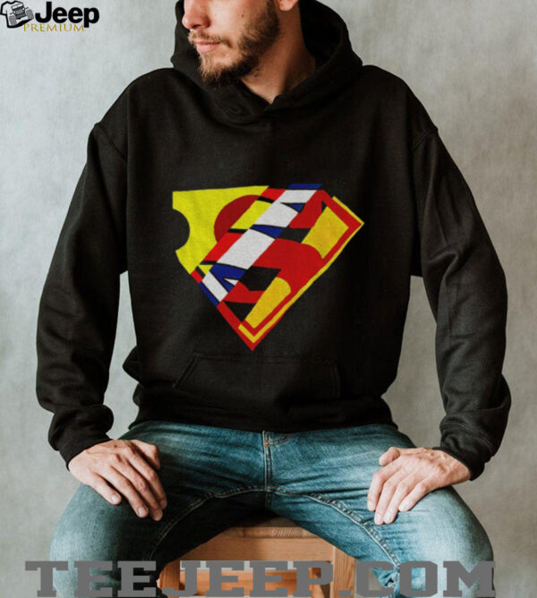 Superman mixed logo shirt