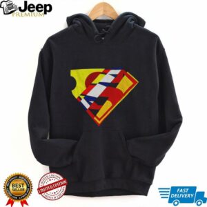 Superman mixed logo shirt