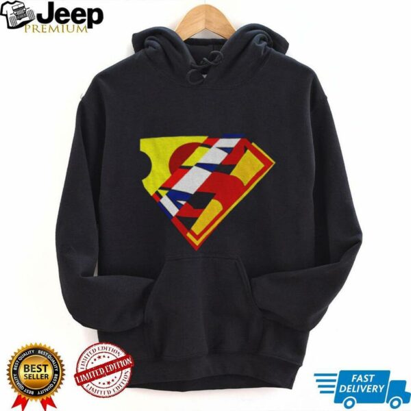 Superman mixed logo shirt