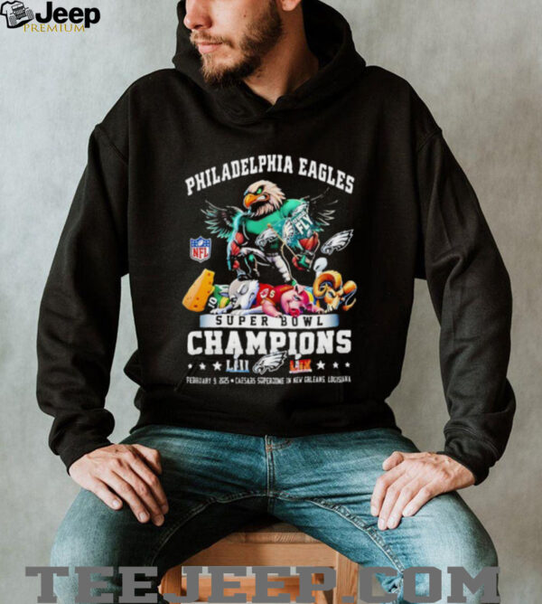 Philadelphia Eagles Super Bowl Champions 2025 Shirt