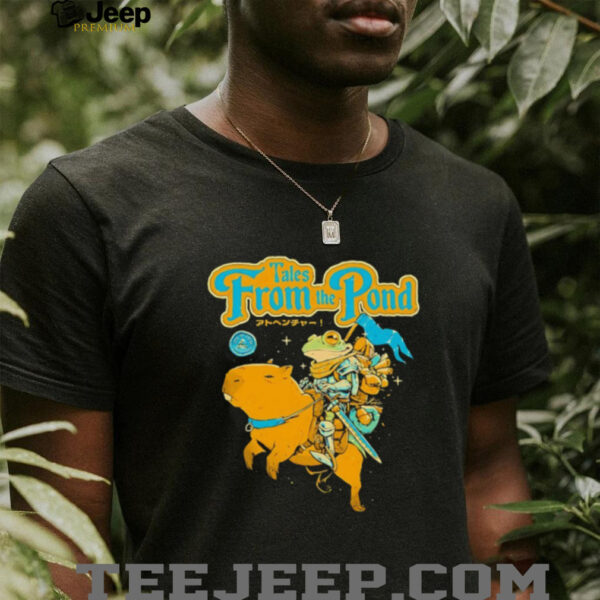 Tales from the Pond Frog riding Capybara shirt