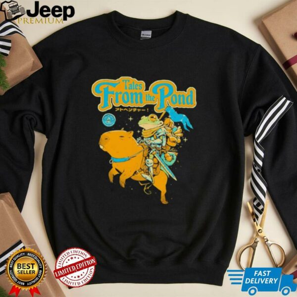 Tales from the Pond Frog riding Capybara shirt