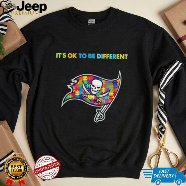 Tampa Bay Buccaneers Autism Awareness It’s ok to be different Shirt