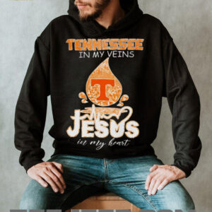 Tennessee Volunteers in my veins Jesus in my heart 2025 shirt