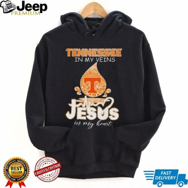 Tennessee Volunteers in my veins Jesus in my heart 2025 shirt