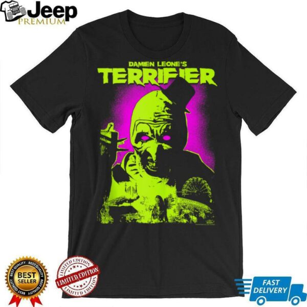 Terrifier Glowing Eyes Art Neon Poster Horror Shirt