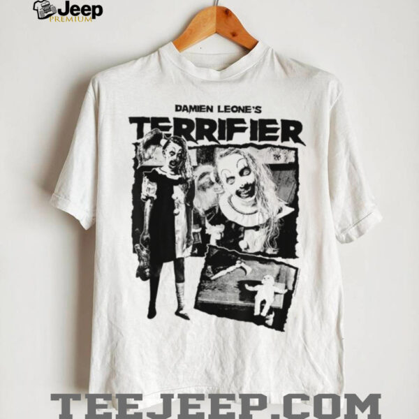 Terrifier Little Pale Girl Creepy Collage Horror Movie T Shirt