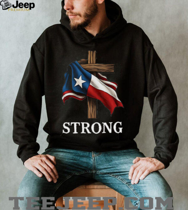 Texas strong faith cross shirt