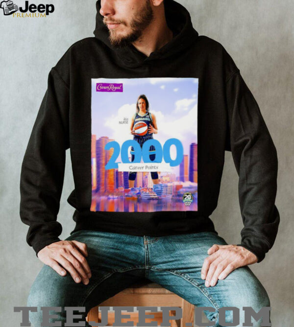 That’s 2000 Career Points for Kia Nurse Chicago Sky shirt