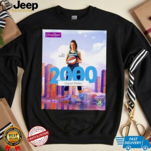 That’s 2000 Career Points for Kia Nurse Chicago Sky shirt