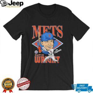 The Captain David Wright New York Mets Caricature Signature T...