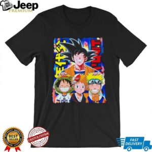 The Father of Anime Goku Luffy Naruto shirt