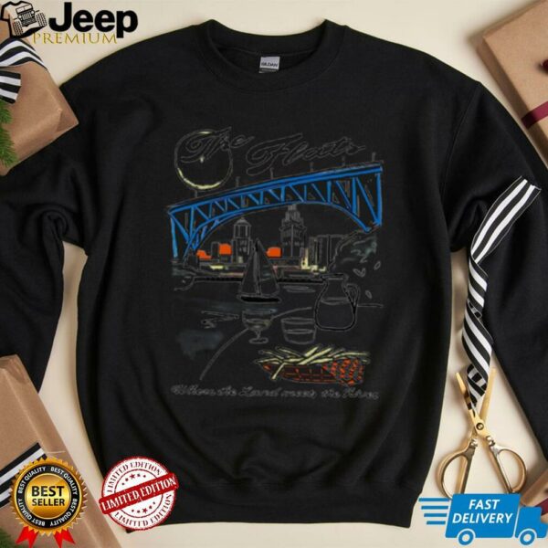 The Flats where the land meets the river shirt