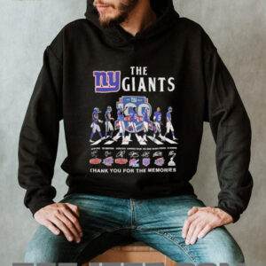 The Giants walking 100th anniversary thank you for the memories signatures Shirt
