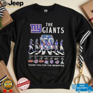 The Giants walking 100th anniversary thank you for the memories signatures Shirt