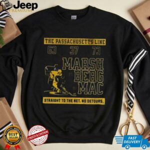 The Passachusetts Line Boston Bruins Hockey Marsh Berg Mac Straight To The Net No Detours shirt