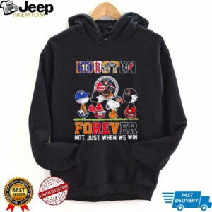 The Peanuts Houston Sports Teams crossing forever not just when we win shirt