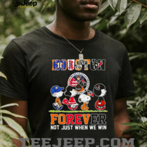 The Peanuts Houston Sports Teams crossing forever not just when we win shirt