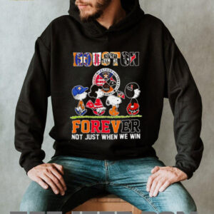 The Peanuts Houston Sports Teams crossing forever not just when we win shirt
