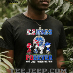 The Peanuts Kansas Sports Teams crossing forever not just when we win shirt