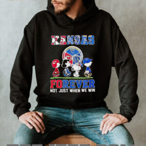 The Peanuts Kansas Sports Teams crossing forever not just when we win shirt
