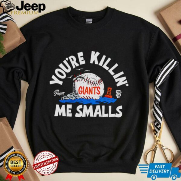 The Sandlot x San Francisco Giants you’re killin’ me smalls baseball shirt