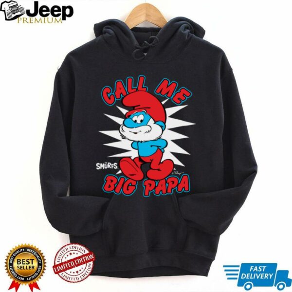 The Smurfs Call Me Big Papa Smurf Retro Cartoon Shirt