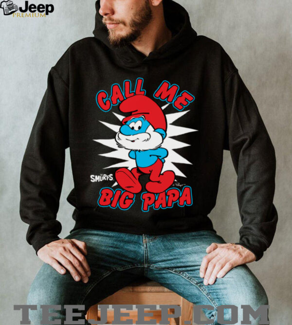 The Smurfs Call Me Big Papa Smurf Retro Cartoon Shirt